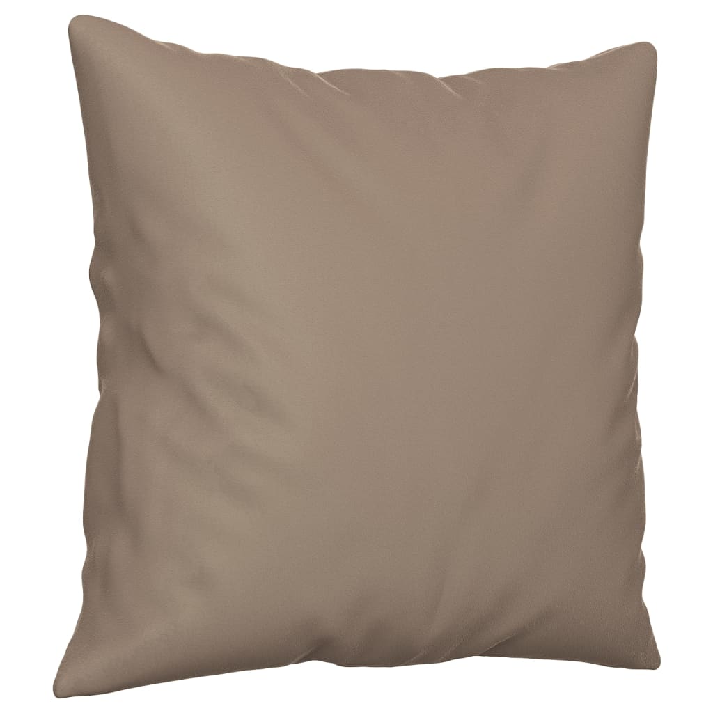 Vidaxl dekorativ Këssen 2 PCs 40x40 cm Microfiber Stoff Taupe