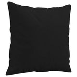 Vidaxl Coussins décoratifs 2 PCS 40x40 cm Tissu de microfibre noir