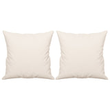Vidaxl Coussins décoratifs 2 PCS 40x40 cm Tissu de microfibre beige