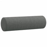 Vidaxl Coussins décoratifs 2 ST 15x50 cm Tissu gris foncé