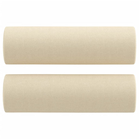 Vidaxl Coussins décoratifs 2 ST 15x50 cm Tissu crème colorée