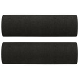 Vidaxl Coussins décoratifs 2 ST 15x50 cm Tissu noir