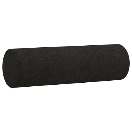Vidaxl Coussins décoratifs 2 ST 15x50 cm Tissu noir