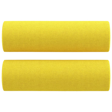 Vidaxl Coussins décoratifs 2 ST 15x50 cm Tissu jaune clair