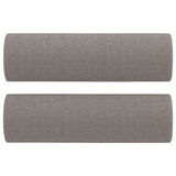 Vidaxl Coussins décoratifs 2 ST 15x50 cm tissu taupe