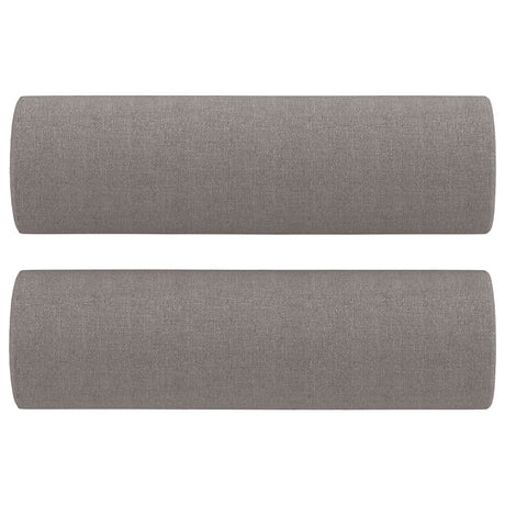 Vidaxl Coussins décoratifs 2 ST 15x50 cm tissu taupe