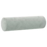 Vidaxl Coussins décoratifs 2 ST 15x50 cm Gris clair en velours