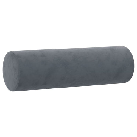 Vidaxl Coussins décoratifs 2 ST 15x50 cm en velours gris foncé