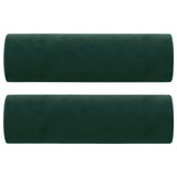 Vidaxl Coussins décoratifs 2 ST 15x50 cm Velvet vert foncé