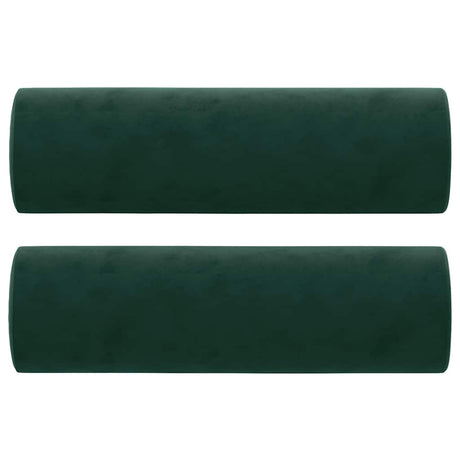Vidaxl Coussins décoratifs 2 ST 15x50 cm Velvet vert foncé