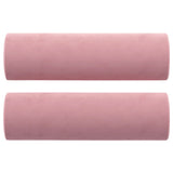 Vidaxl Coussins décoratifs 2 ST 15x50 cm en velours rose