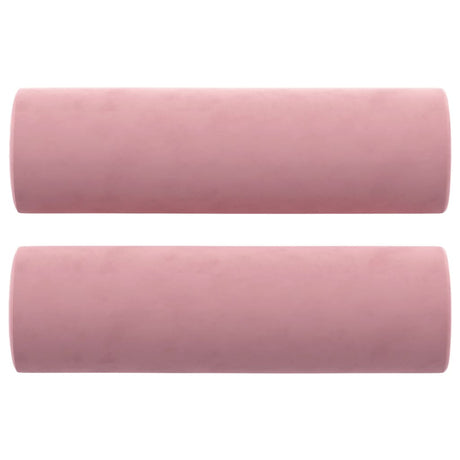 Vidaxl Coussins décoratifs 2 ST 15x50 cm en velours rose