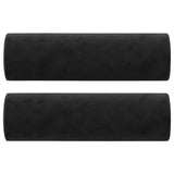 Vidaxl Coussins décoratifs 2 ST 15x50 cm Velvet noir