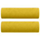Vidaxl Coussins décoratifs 2 ST 15x50 cm Velvet Jaune