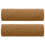 Vidaxl Coussins décoratifs 2 ST 15x50 cm Brown en velours
