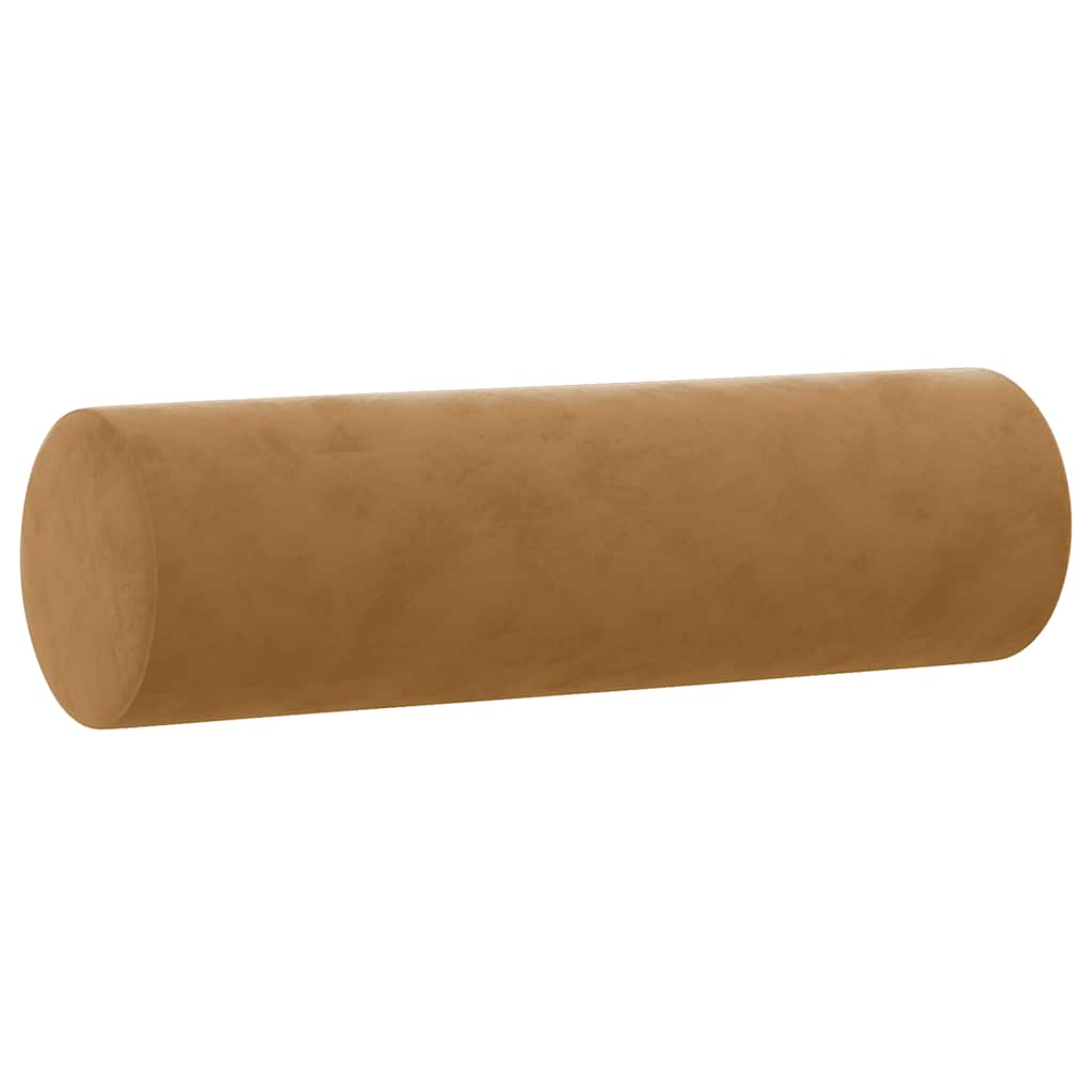 Vidaxl Coussins décoratifs 2 ST 15x50 cm Brown en velours