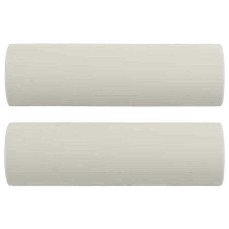 Vidaxl Coussins décoratifs 2 ST 15x50 cm Velvet Crème colorée