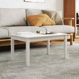 Vidaxl salontafel 80x50x40 cm massief grenenhout wit
