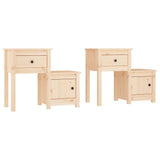 Vidaxl nachtkastjes 2 st 79,5x38x65,5 cm massief grenenhout