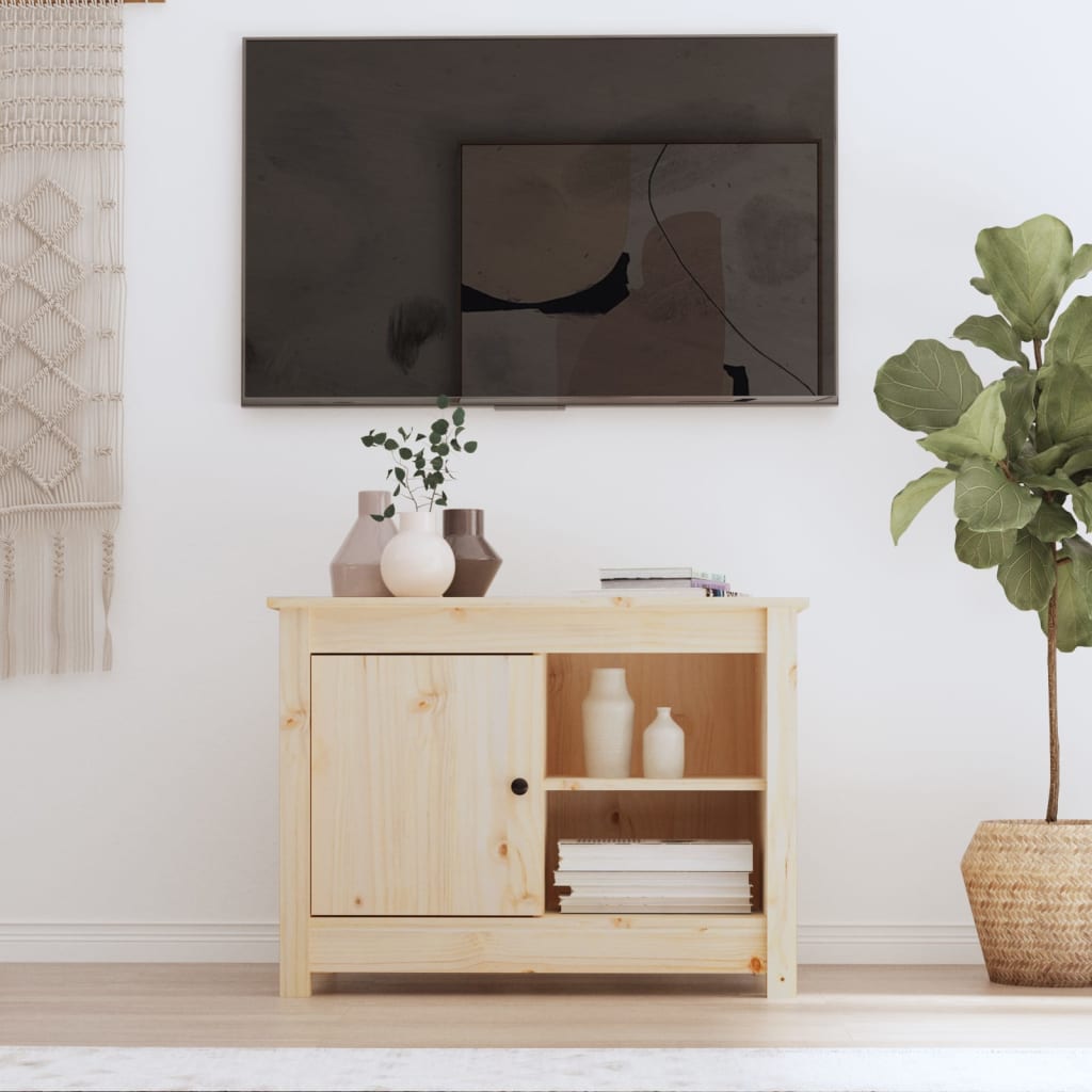 Vidaxl tv-meubel 70x36,5x52 cm massief grenenhout