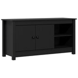 Vidaxl tv-meubel 103x36,5x52 cm massief grenenhout zwart
