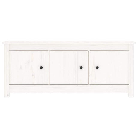 Armoire à chaussures Vidaxl 110x38x45,5 cm en pin massif blanc