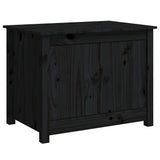 Vidaxl salontafel 71x49x55 cm massief grenenhout zwart