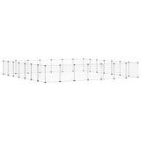 Vidaxxl cage pour animaux avec porte 28 panneaux 35x35 cm acier noir