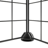 Vidaxl Pets Cage con puerta 52 paneles 35x35 cm de acero negro