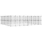 Vidaxl Hausdéier Käfeg mat Dier 60 Panels 35x35 cm Stol Black