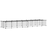 Vidaxl Hausdéieren Käfeg mat der Dier 36 Panels 35x35 cm Stol Black