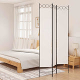 Vidaxl kamerscherm met 3 panelen 120x220 cm stof wit