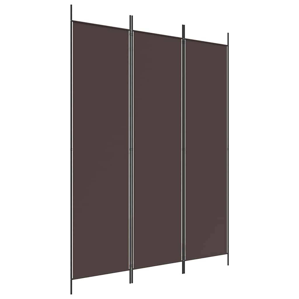Vidaxl kamerscherm met 3 panelen 150x200 cm stof bruin
