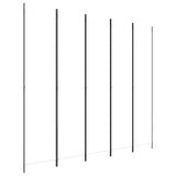 Vidaxl kamerscherm met 5 panelen 250x220 cm stof wit
