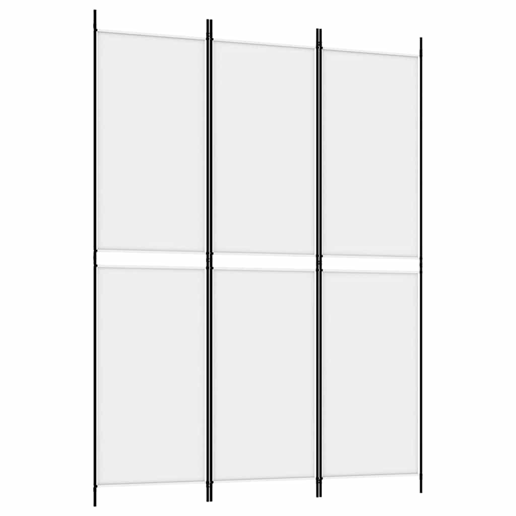Vidaxl kamerscherm met 3 panelen 150x200 cm stof wit