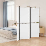 Vidaxl kamerscherm met 4 panelen 200x200 cm stof wit