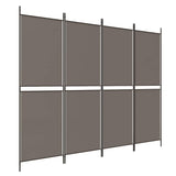 Vidaxl kamerscherm met 4 panelen 200x200 cm stof antracietkleurig