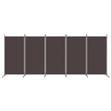 Vidaxl kamerscherm met 5 panelen 433x180 cm stof bruin