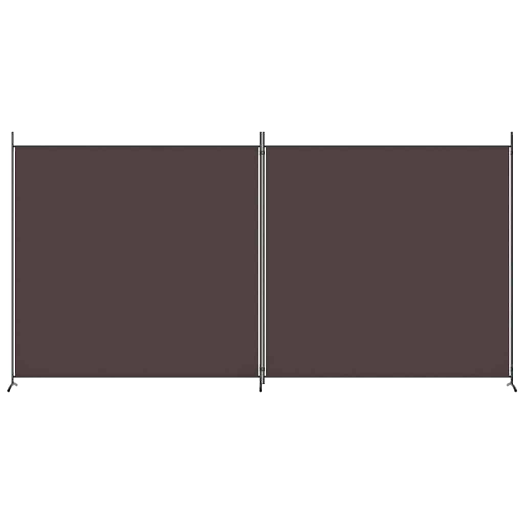 Vidaxl kamerscherm met 2 panelen 348x180 cm stof bruin