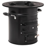 Vidaxl Camping Wood Poêle 50x33.5x30,5 cm en acier noir