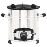 Vidaxl Wood Stove avec ventilateur USB 35,5x26x28 cm en acier inoxydable