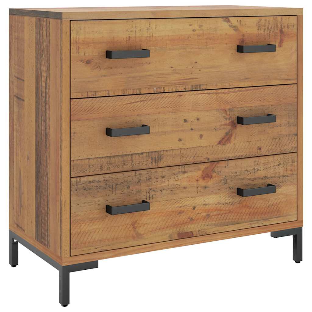 Vidaxl ladekast 75x35x70 cm massief grenenhout