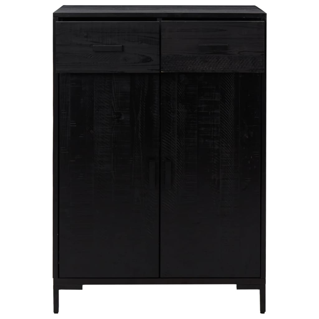 Vidaxl Schong Cabinet 75x40x110 cm blouf Schwaarz