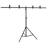 Vidaxl Fond Standard T-forme en T 151x60x (70-200) cm noir