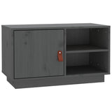 Vidaxl tv-meubel 70x34x40 cm massief grenenhout grijs