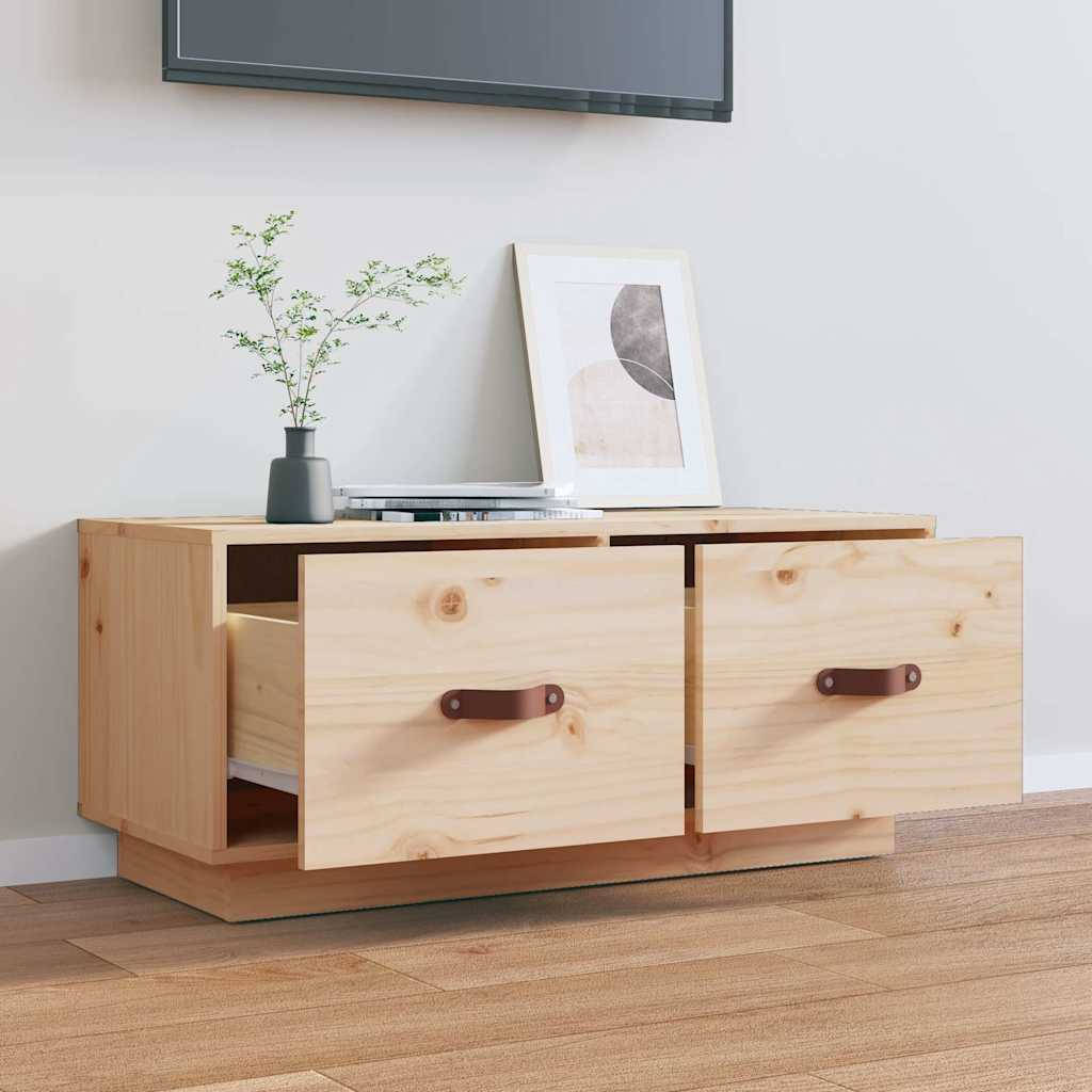 Vidaxl tv-meubel 80x34x35 cm massief grenenhout