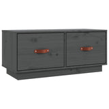 Vidaxl tv-meubel 80x34x35 cm massief grenenhout grijs