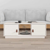 Vidaxl salontafel 100x50x35 cm massief grenenhout wit