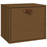 Vidaxl wandkast 40x30x35 cm massief grenenhout honingbruin
