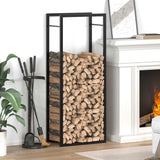 Viple de vidaxl 50x28x132 cm en acier noir noir